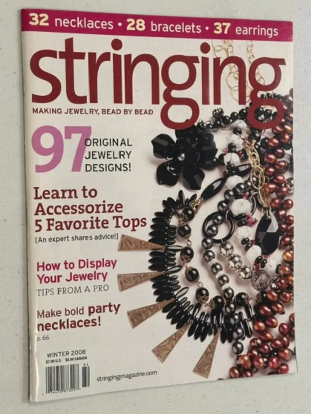 FOUR (4) Issues of Stringing Magazine-Spring, Summer, Fall & Winter 2008